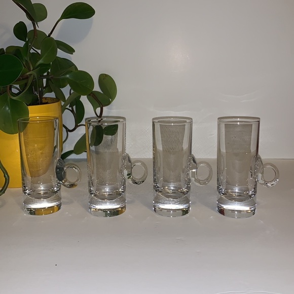 Vintage 1970s crystal Lenox Irish Coffee espresso cups - Picture 1 of 10